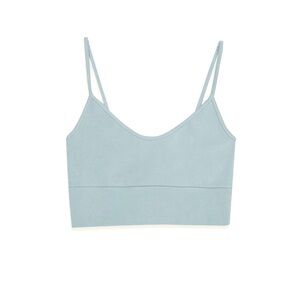 Oak + Fort ‘Misty Blue’ Cropped Tank